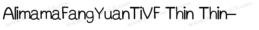 AlimamaFangYuanTiVF Thin Thin字体转换
